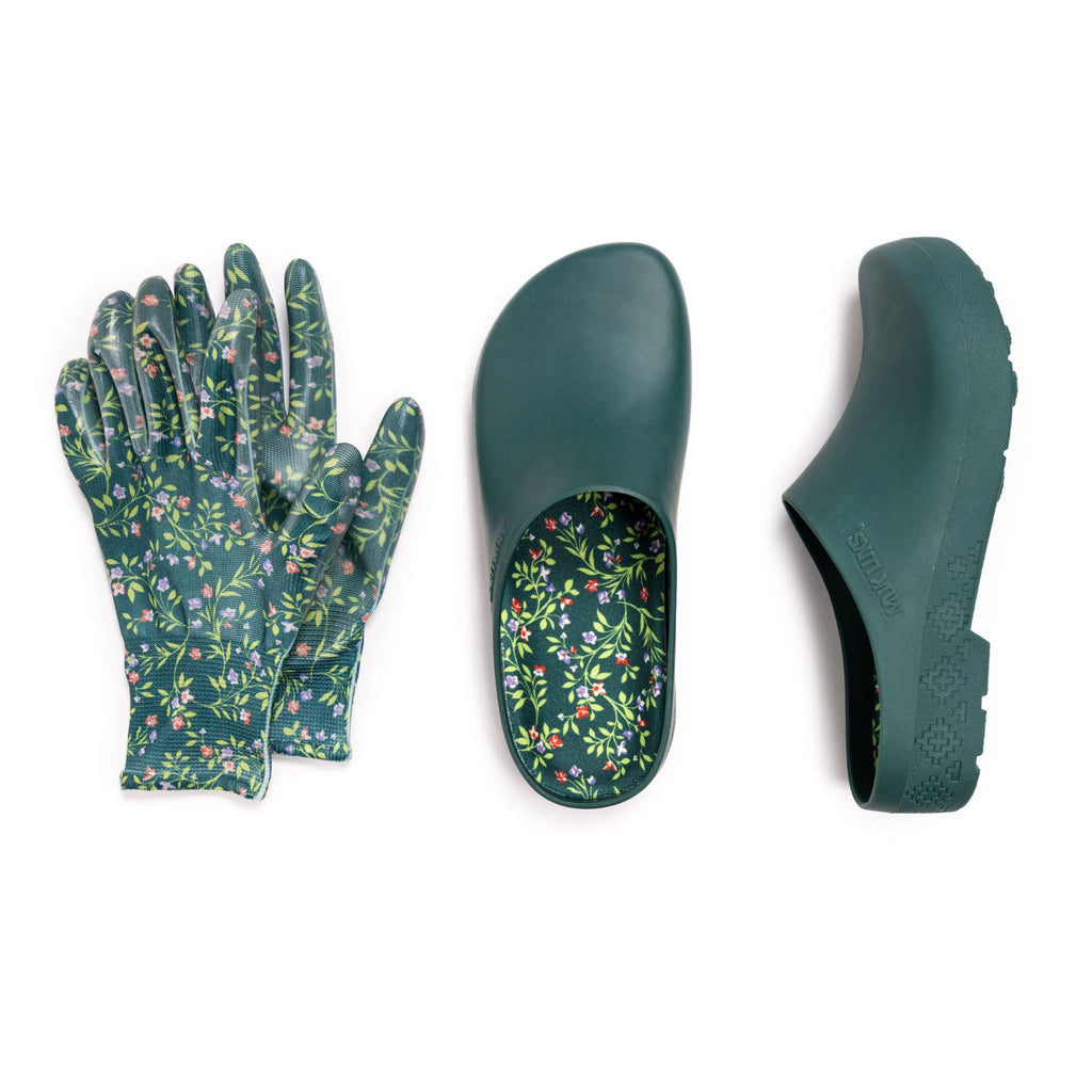 MUK LUKS Women's Spring Garden Clog via Glove Set