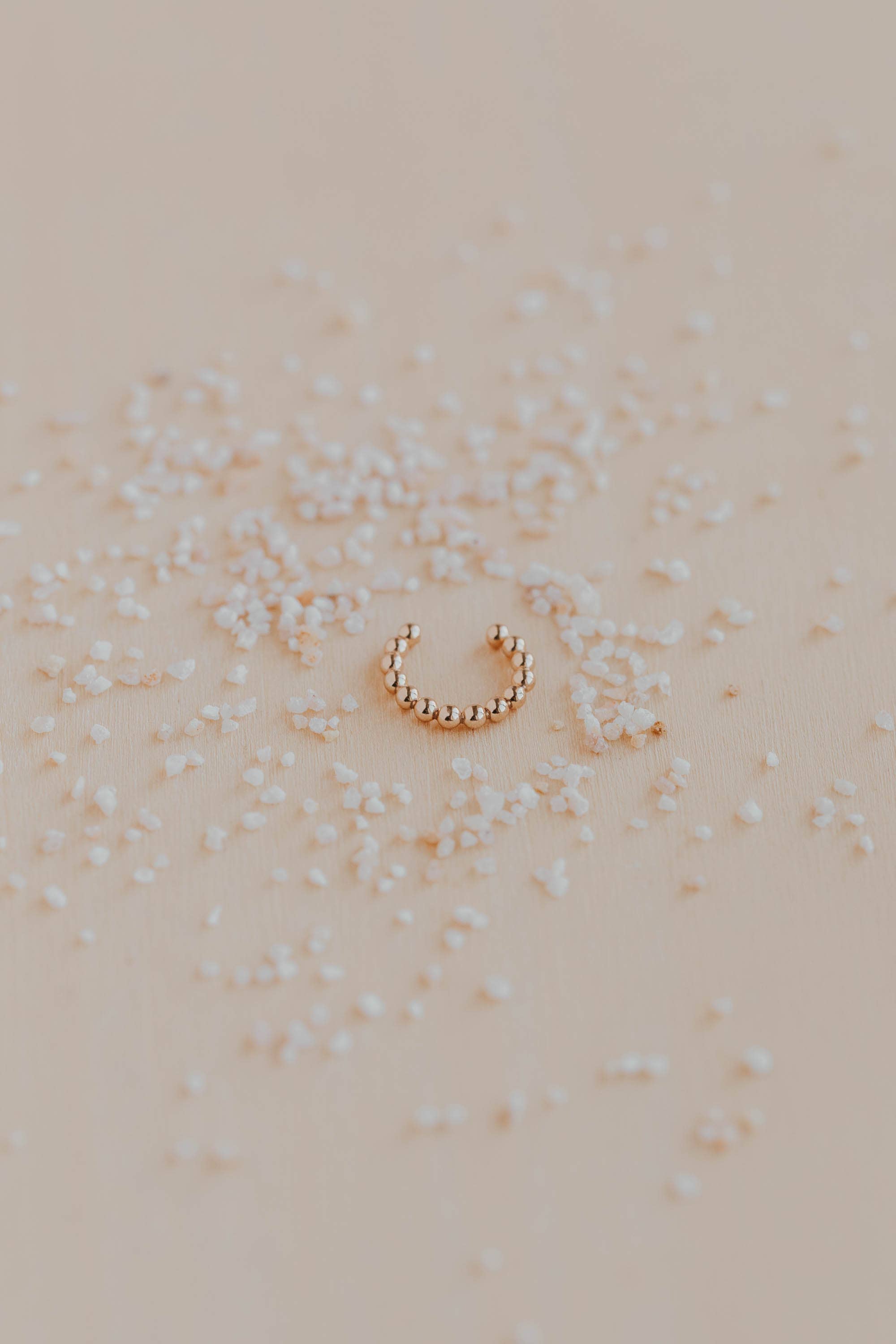 Beaded Ear Cuff | 14kt Gold Fill + Sterling Silver