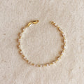 18k Gold Filled Sideways Baguette Tennis Bracelet
