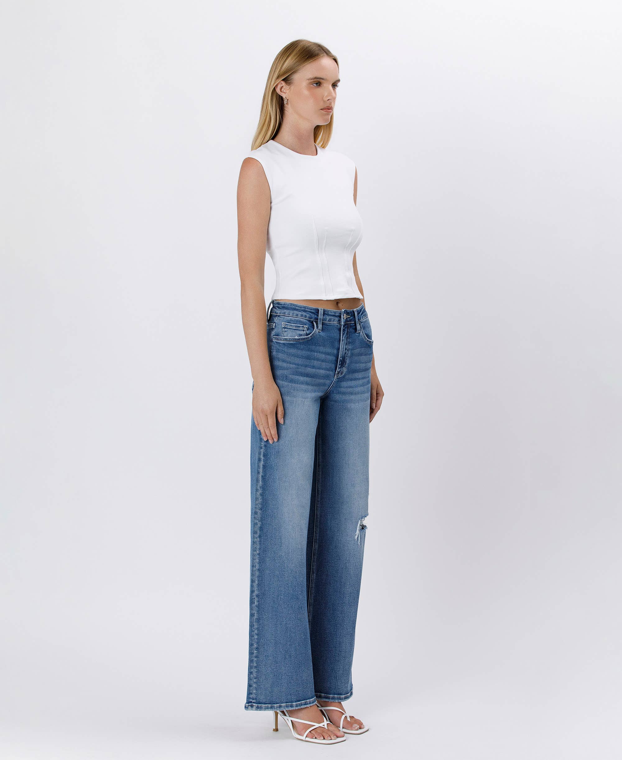Lovervet High Rise Baggy Wide Jeans