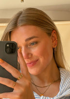 Double Up Ear Cuff | 14kt Gold Fill + Sterling Silver