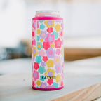 Groovy Flowers Can Cooler