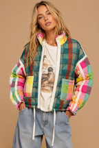 Quilted Patchwork Puffer