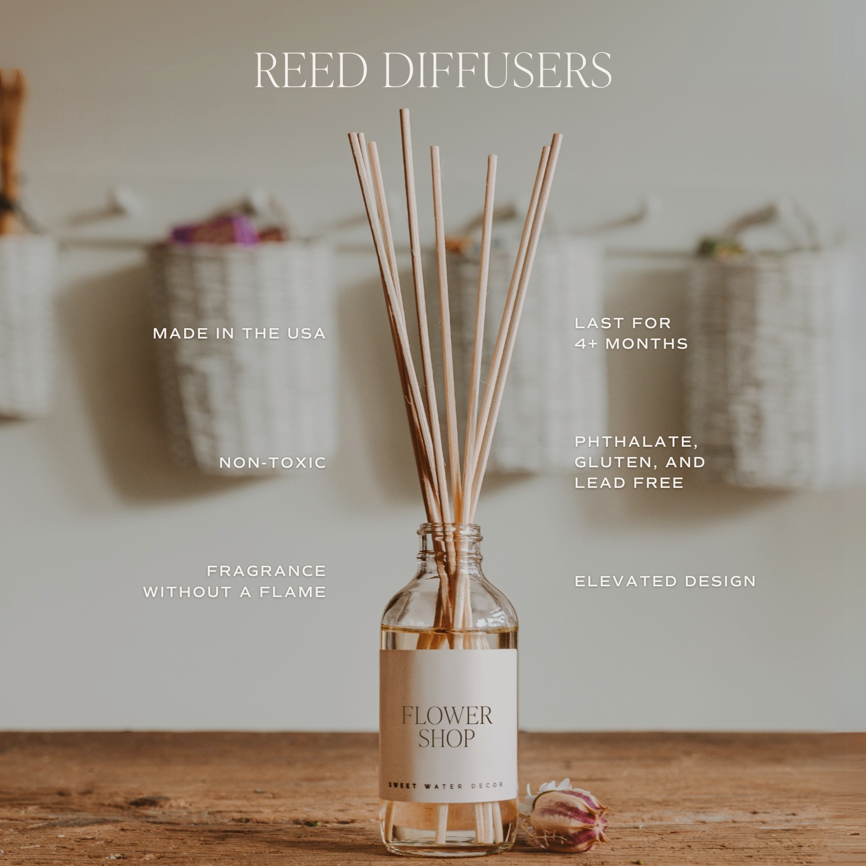 Salt & Sea Reed Diffuser - Coastal Citrus Home Fragrance