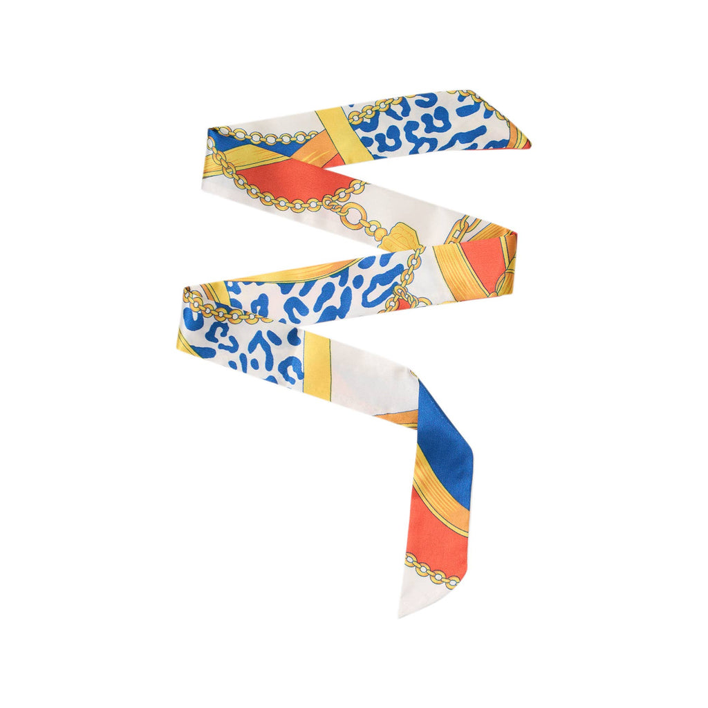 Silky Printed Twilly Bag Scarf