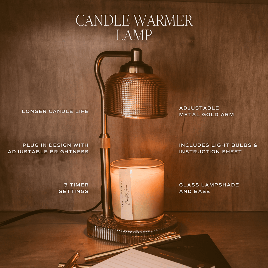 *NEW* Candle Lamp Warmer, Wood Base - Home Decor & Gifts