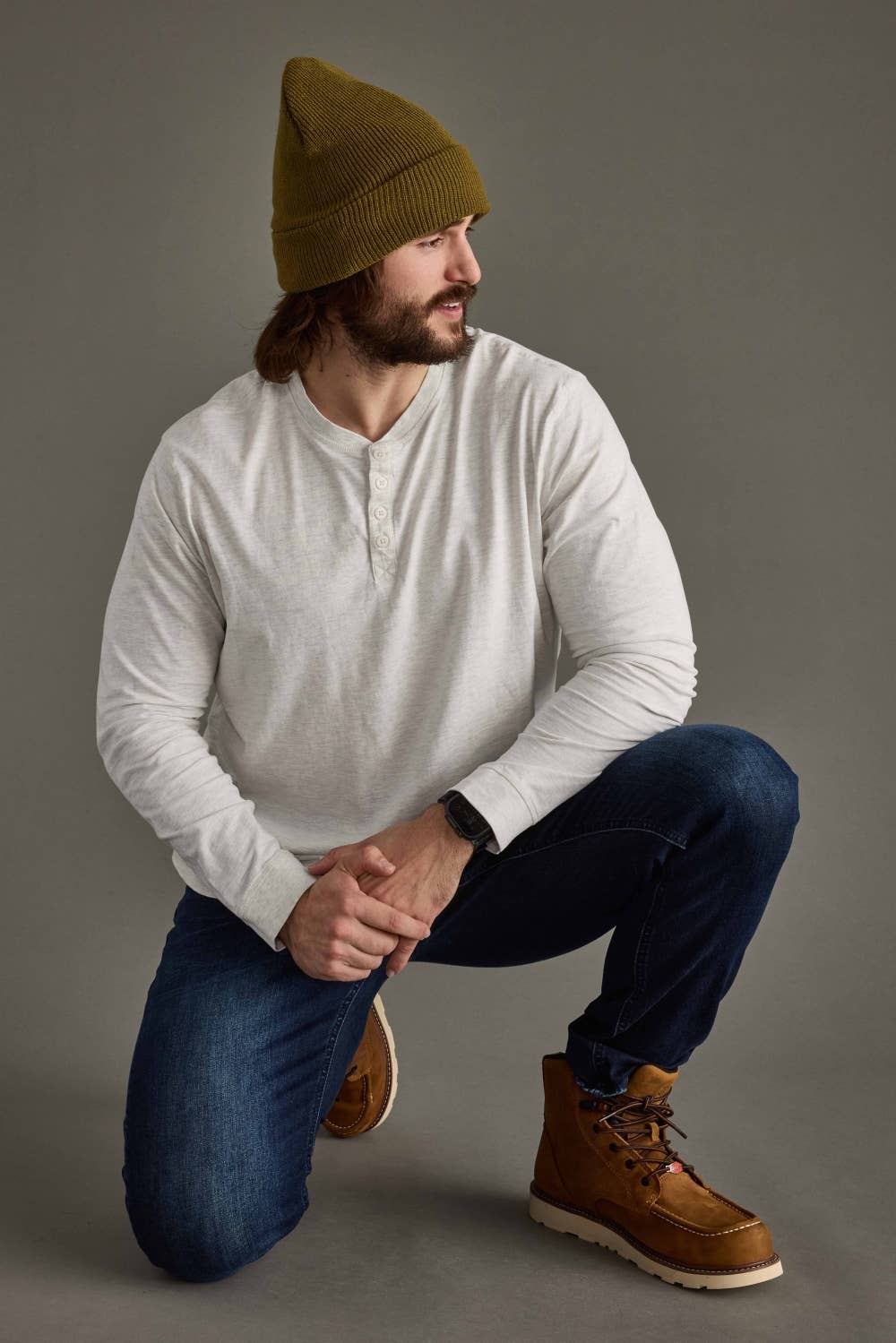 Olive Knit Beanie