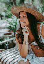 Sadie Palm Straw Rancher Hat – Wide Brim