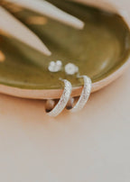 Flora Hoops | 14kt Gold Fill + Sterling Silver