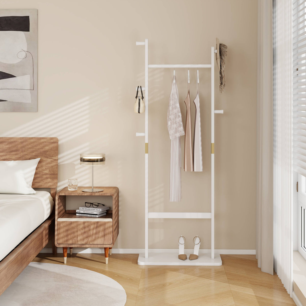 Coat Racks solid wood hanger 23.6* 11*71 in easy to assemble