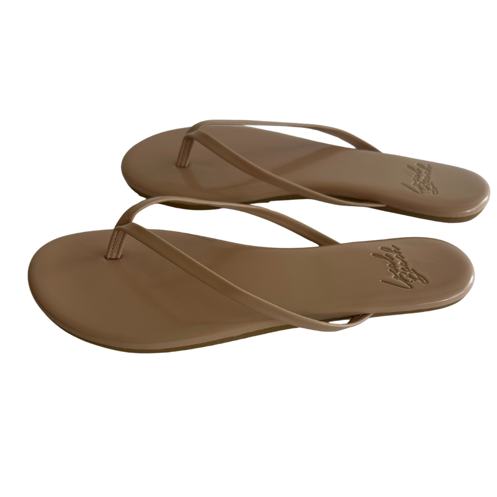 Glossy Flip Flops