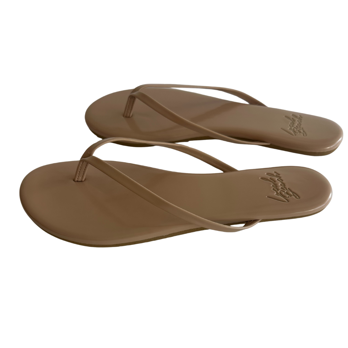 Glossy Flip Flops