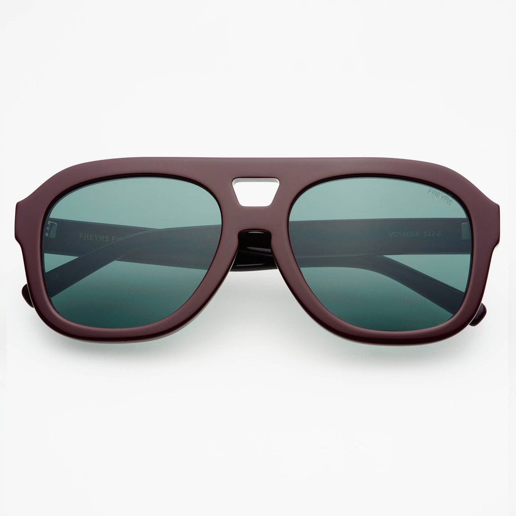 Voyager Oversized Acetate Aviator Sunglasses