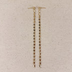 18k Gold Chain Drop Earrings