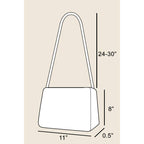 Woven Envelope Clutch Bag - Textured Paper Weave