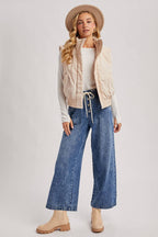 Bomber Style Puffer Vest