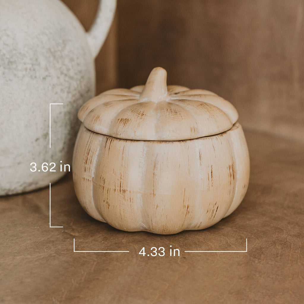 Pumpkin Spice Soy Candle in Ceramic Pumpkin – 8 oz