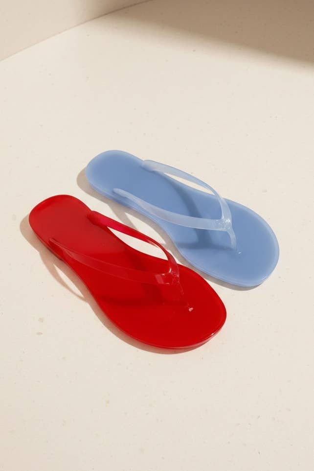 KATE-1 Jelly Jelly Flip Flop Sandals PVC Waterproof Summer S