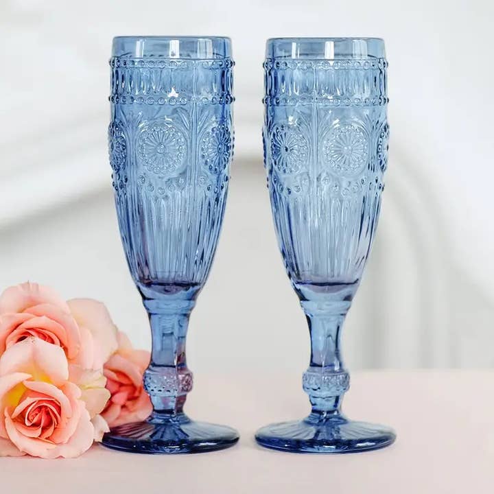 Vintage Style Glass Champagne