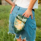 Luna Cotton Bandana – Teal & Orange