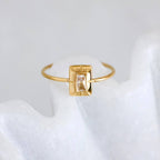 CZ Art Deco Ring – Waterproof & Hypoallergenic