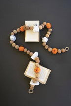 Ghost & Pumpkin Halloween Garland – 72-Inch