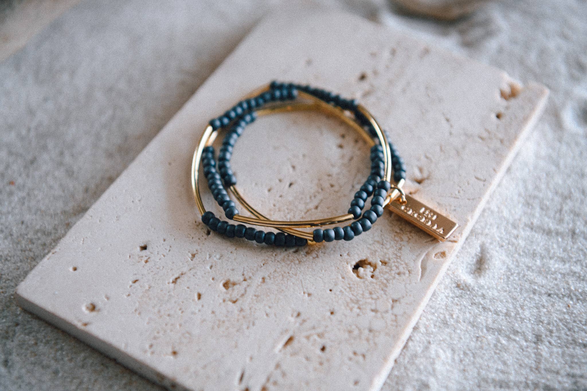 Beaded Triple Wrap Bracelet
