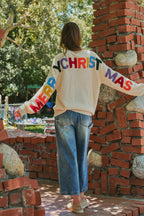 Merry Christmas Oversized Knit Sweater
