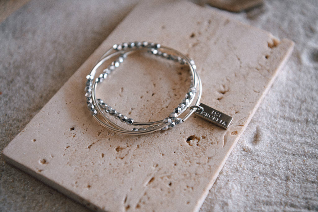 Beaded Triple Wrap Bracelet