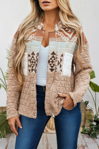 Western Aztec Quilted Patchwork Jacket