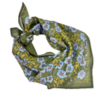 Clara 34" Wild Rag Bandana – Green & Purple