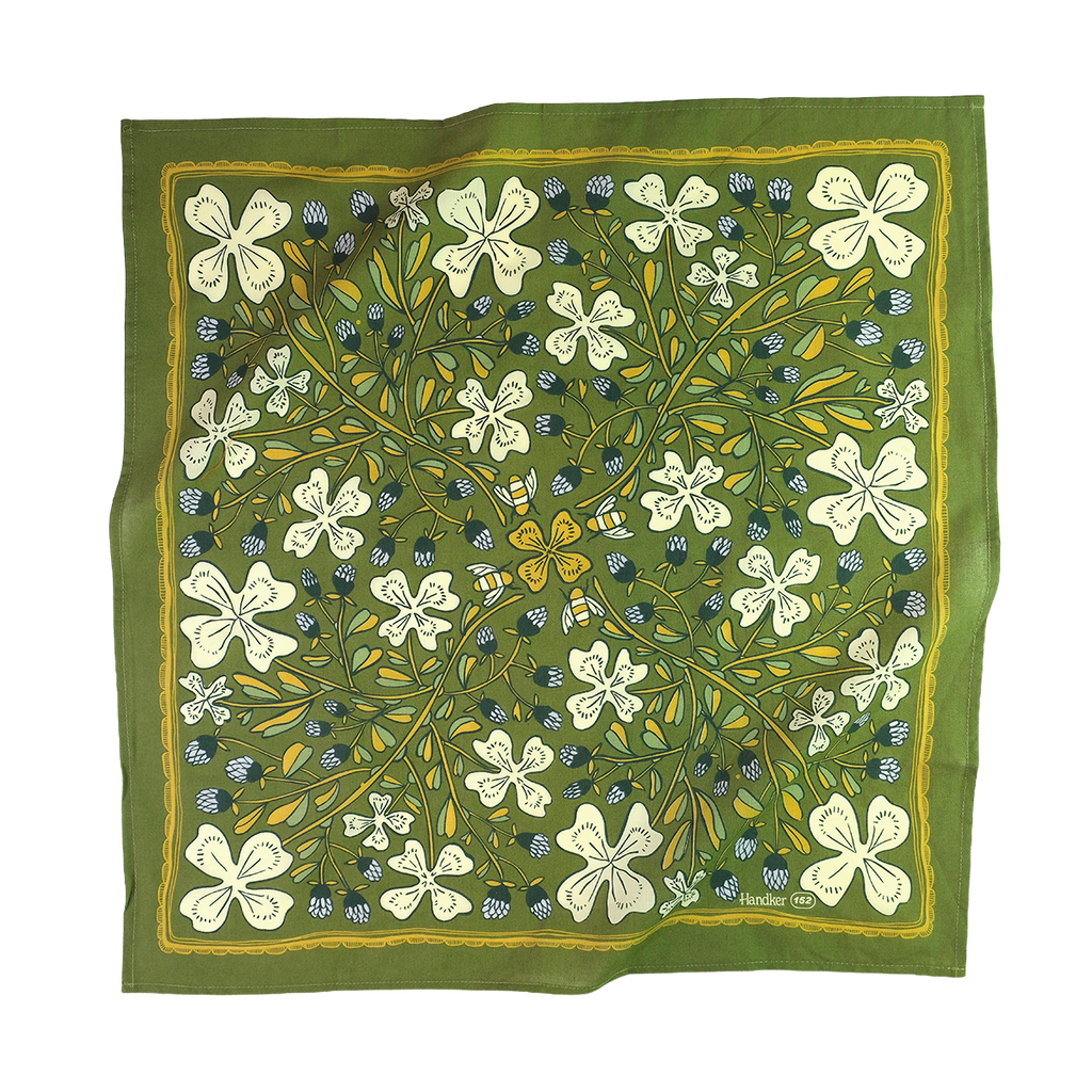 Josephine Cotton Bandana – Green & Lilac