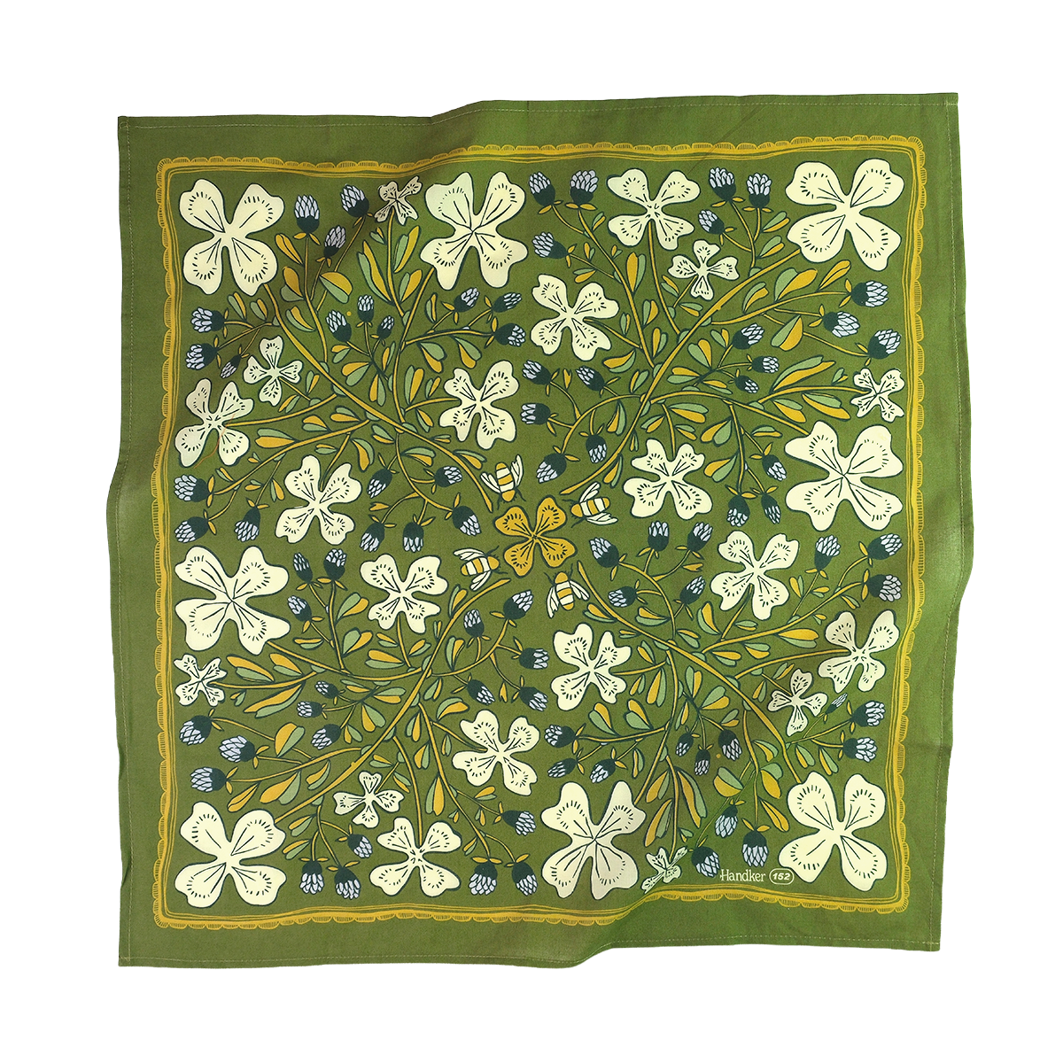 Josephine Cotton Bandana – Green & Lilac