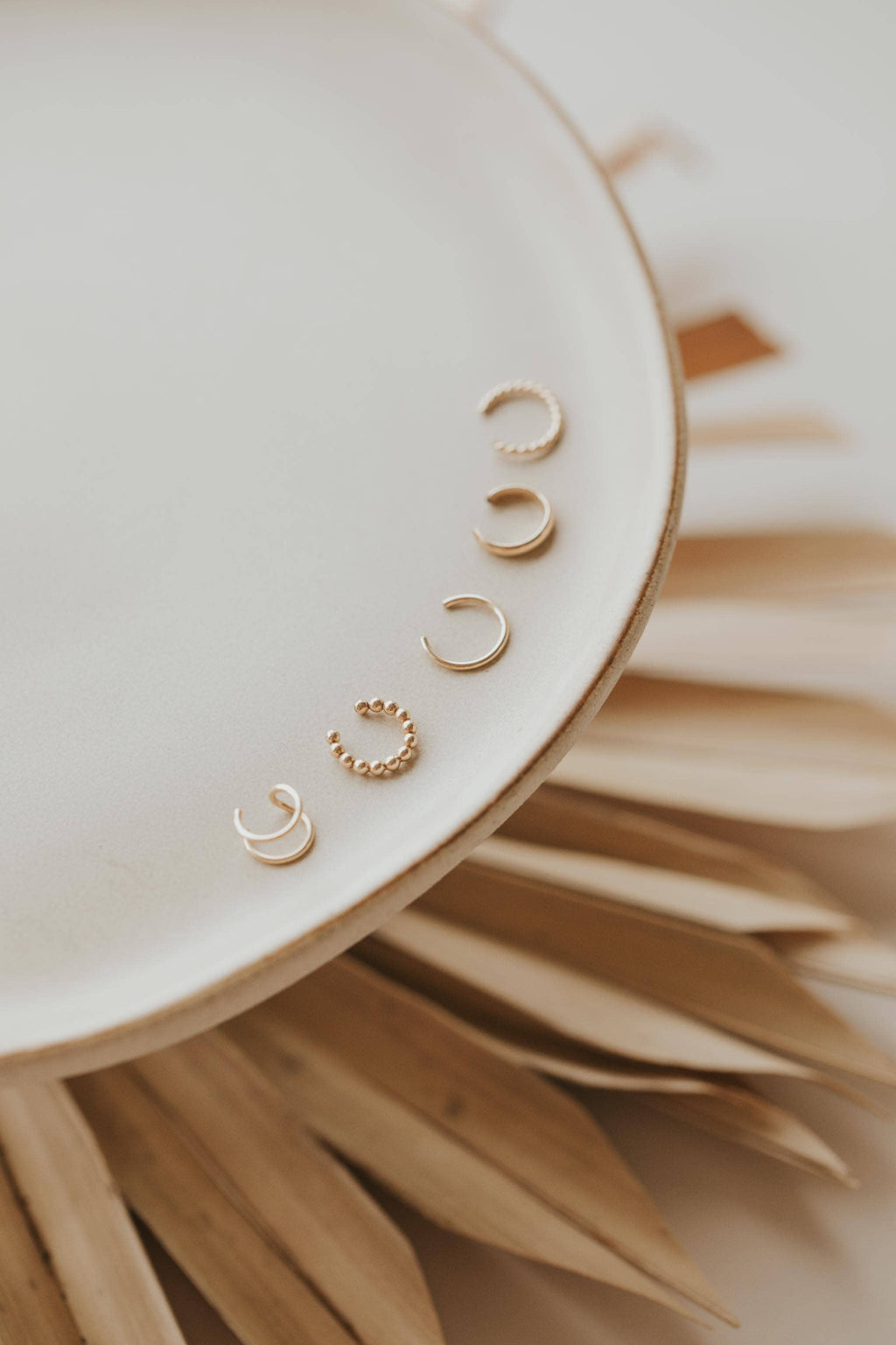 Beaded Ear Cuff | 14kt Gold Fill + Sterling Silver
