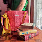 Lacey Quilted Tote – Pink Floral