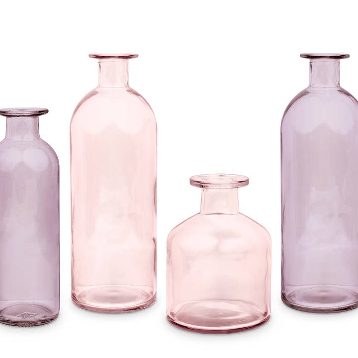 Assorted Flower Décor Vases - Set of 4
