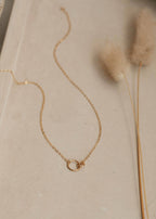 Tiny Links Necklace | 14kt Gold Fill + Sterling Silver