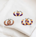 Purple and Gold Game Day Earrings