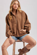 Boxy Half Zip Puller