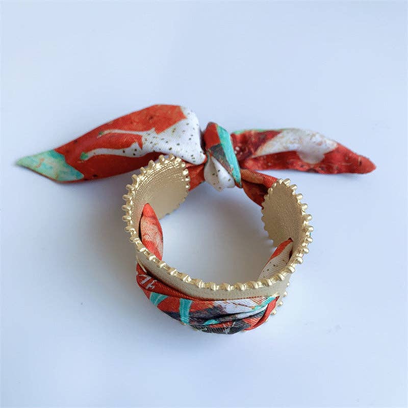 Vintage Matte Gold Bangle Bracelet