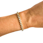 Semi-Precious Pavé Adjustable Bracelet