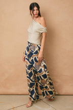 Lost In Space Satin Wide Leg Pants