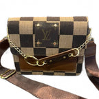 Upcycled Checker Chained Crossbody Bag