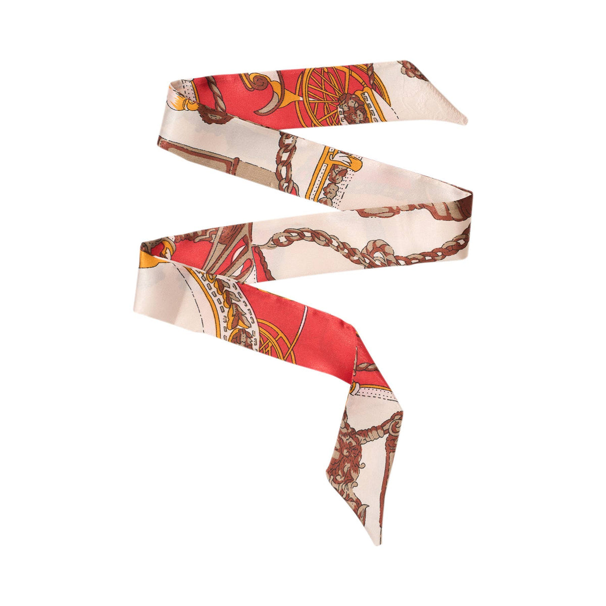 Silky Printed Twilly Bag Scarf