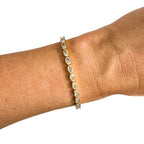 Semi-Precious Pavé Adjustable Bracelet