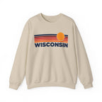 Wisconsin Sweatshirt Retro Unisex, Vintage Wisconsin Sweater