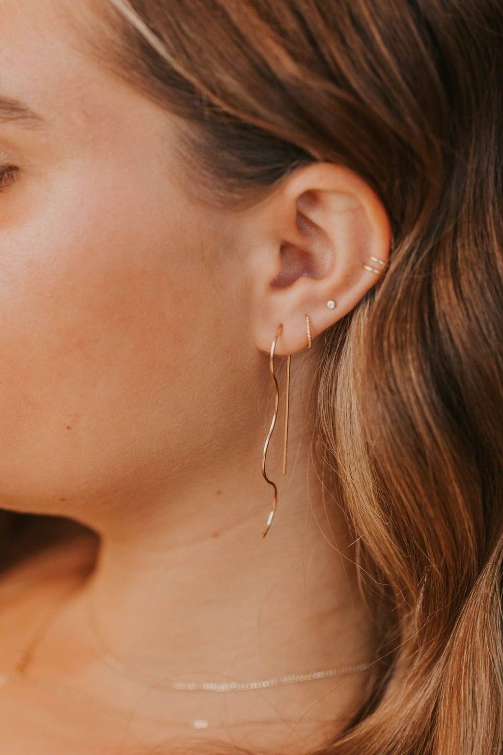 Wave Threaders | 14kt Gold Fill + Sterling Silver