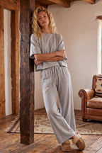 Brushed Stretch Boxy Set