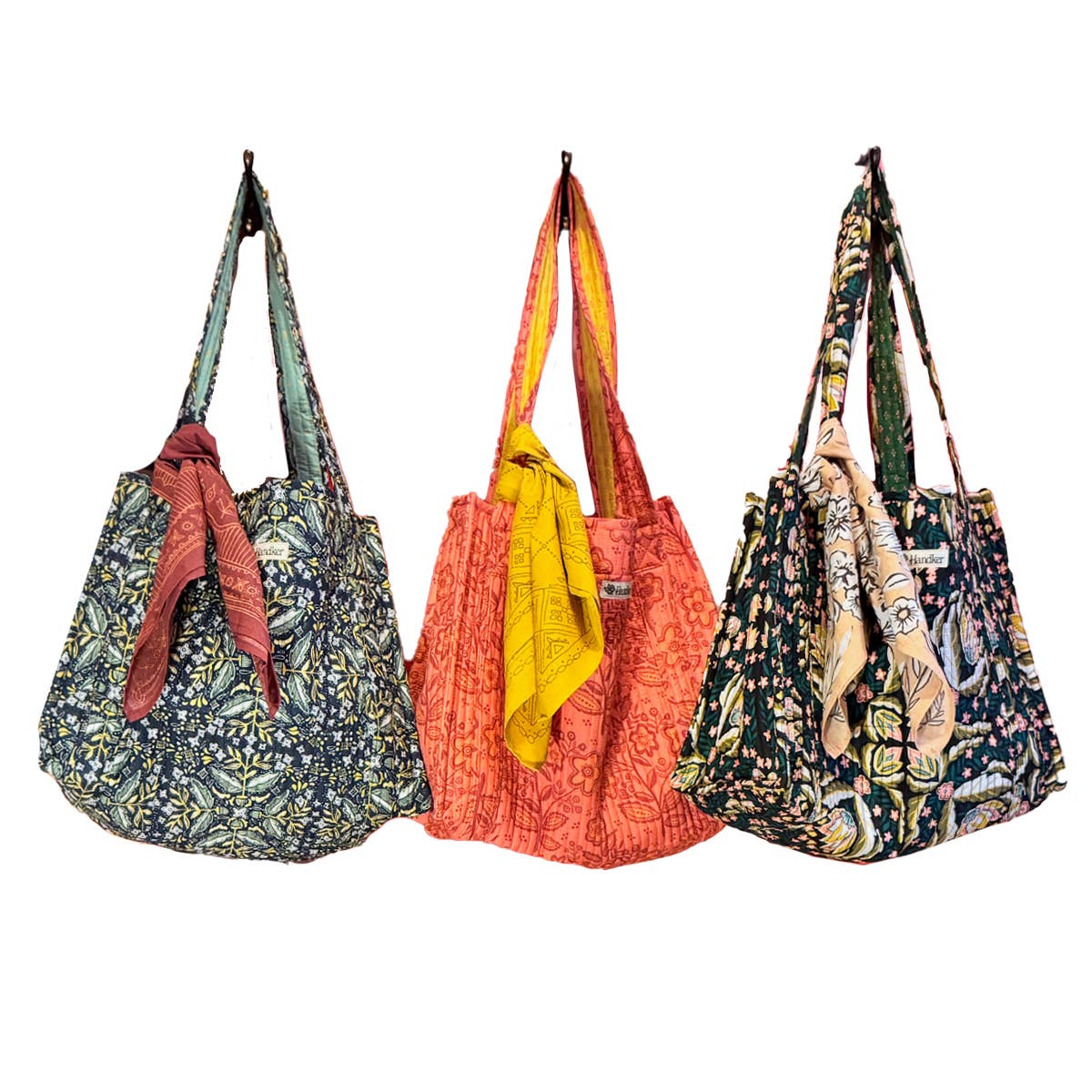 Lacey Quilted Tote – Pink Floral