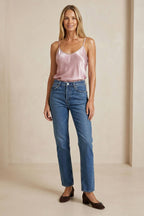 Luxe Whipstitch Satin Cami